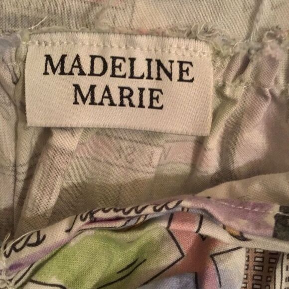 Madeline Marie Customized Handmade NYC graphic Puff Sleeve Baby Doll Dress - Picture 7 of 7